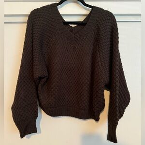 NWT Chocolate Brown Knit Sweater